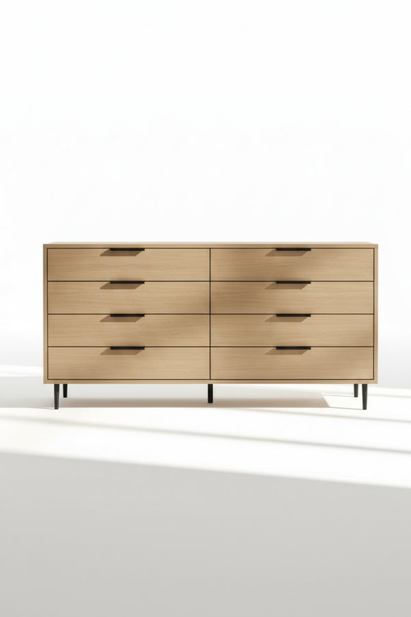 Timber Lane | Modern 8-Drawer Storage