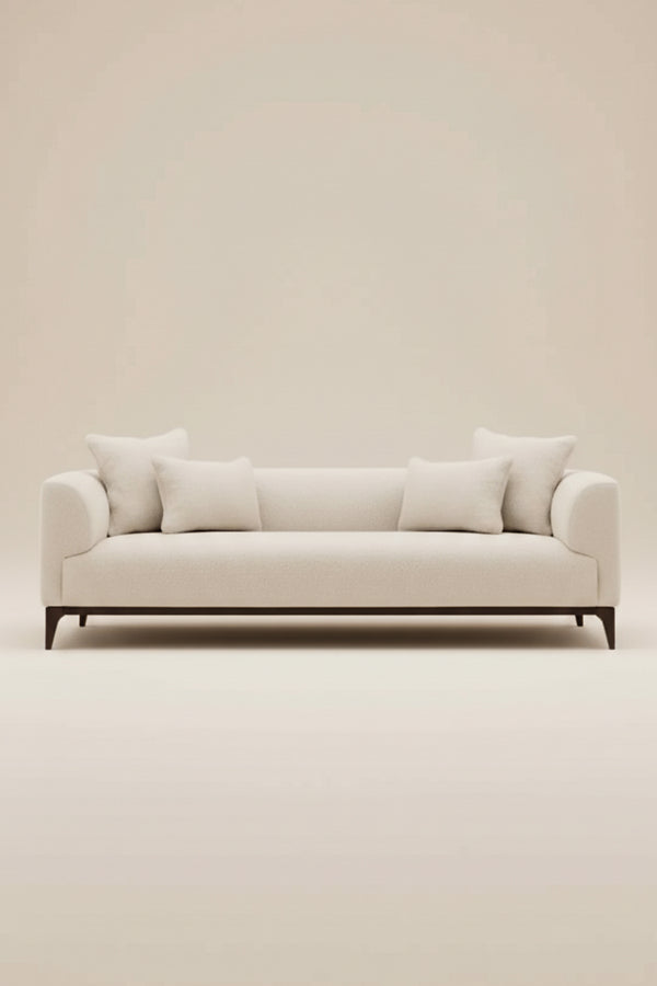 White Velvet Sofa