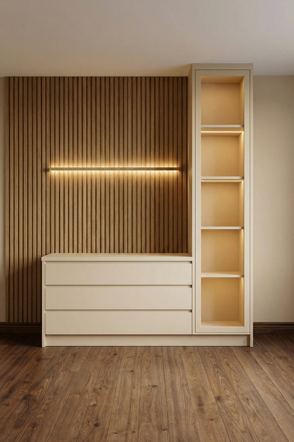 Zenith Coffee Corner - Integrated 2x2m Slatted Wall