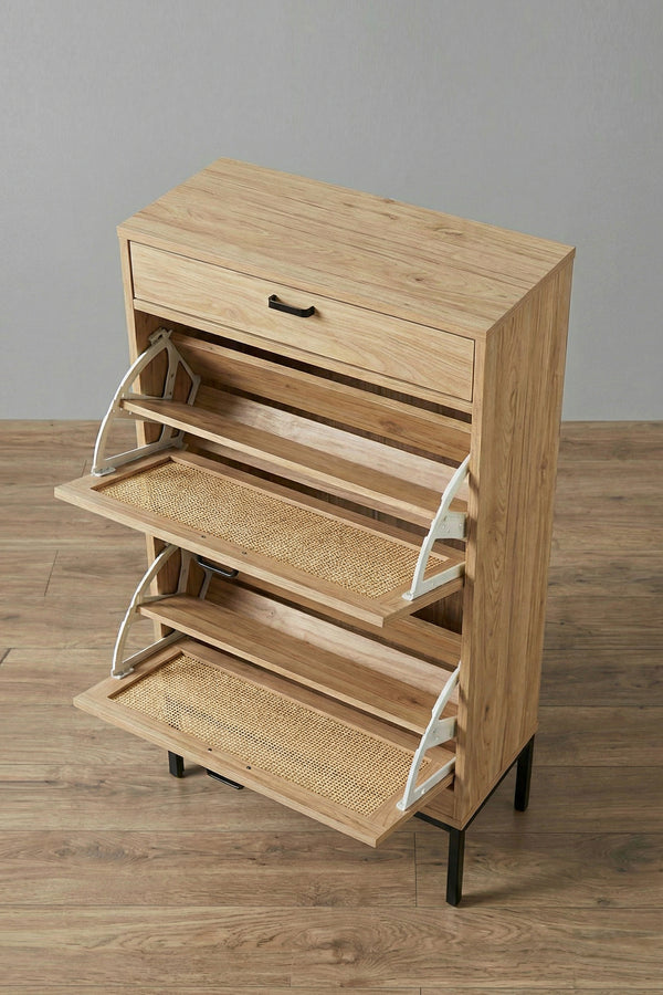 Boho Entryway Shoe Storage