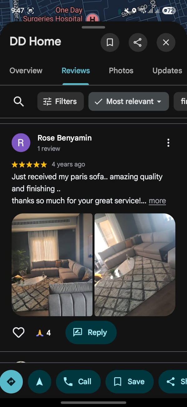 Customer review screenshot