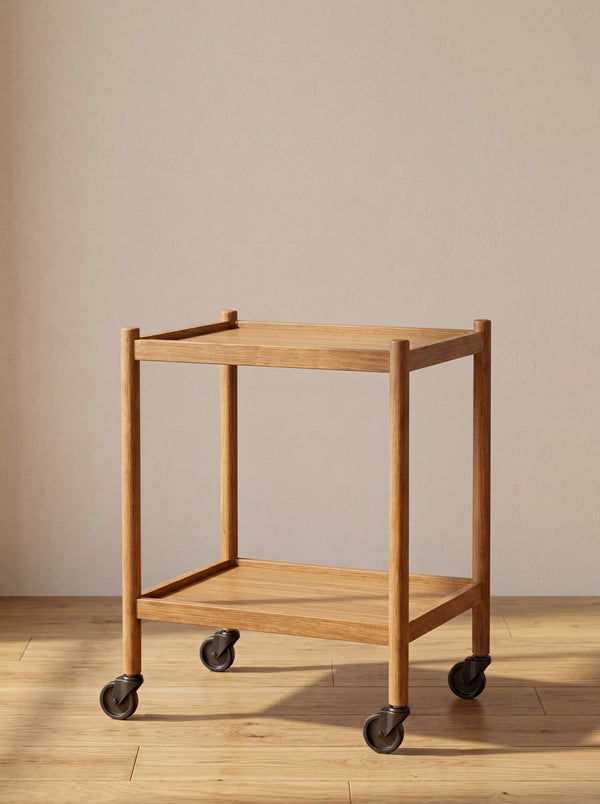 Wooden Coffee Trolley Cart